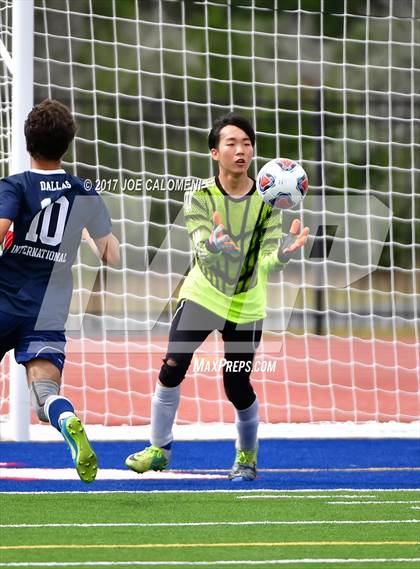 Thumbnail 3 in Dallas International vs Presbyterian Pan American (TAPPS State Soccer Championship Final) photogallery.