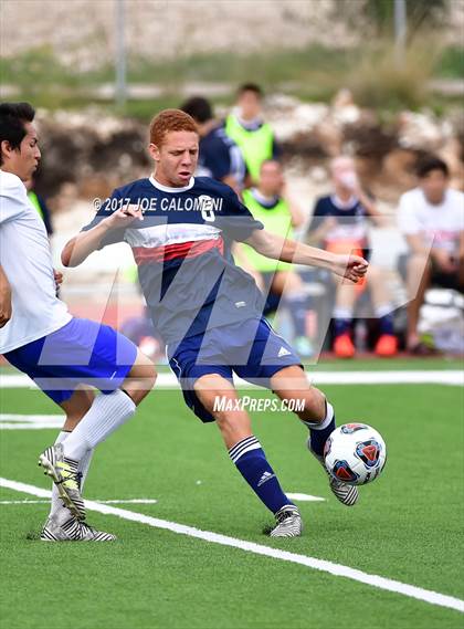 Thumbnail 3 in Dallas International vs Presbyterian Pan American (TAPPS State Soccer Championship Final) photogallery.
