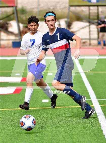 Thumbnail 1 in Dallas International vs Presbyterian Pan American (TAPPS State Soccer Championship Final) photogallery.