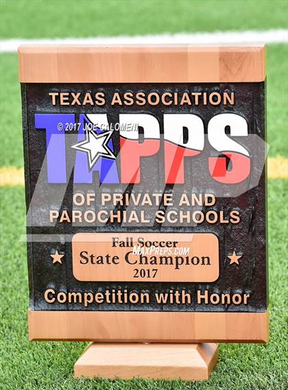 Thumbnail 1 in Dallas International vs Presbyterian Pan American (TAPPS State Soccer Championship Final) photogallery.