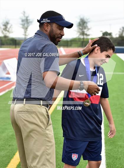 Thumbnail 1 in Dallas International vs Presbyterian Pan American (TAPPS State Soccer Championship Final) photogallery.