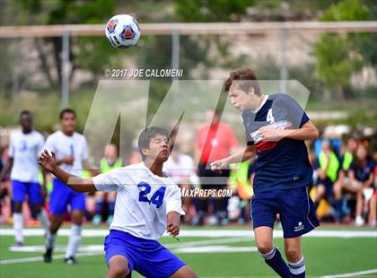 Thumbnail 2 in Dallas International vs Presbyterian Pan American (TAPPS State Soccer Championship Final) photogallery.