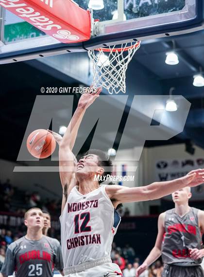 Thumbnail 3 in Dublin vs. Modesto Christian (MaxPreps MLK Classic) photogallery.