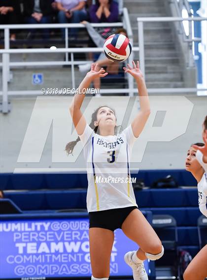 Thumbnail 3 in Boerne vs Alamo Heights (NISD Volleyball Tournament) photogallery.