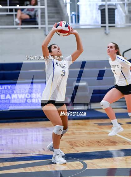 Thumbnail 2 in Boerne vs Alamo Heights (NISD Volleyball Tournament) photogallery.