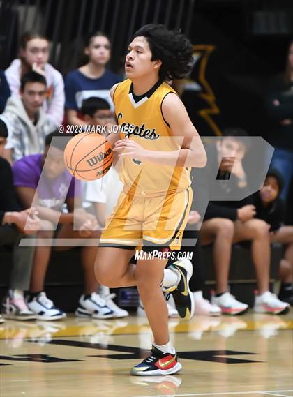 Thumbnail 2 in Arizona Lutheran Academy vs. Northwest Christian (Coyotes Basketball Invitational) photogallery.