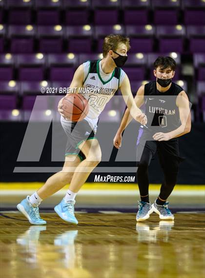 Thumbnail 3 in St. Mary's vs. Lutheran (CHSAA 3A Finals) photogallery.