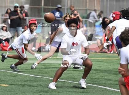 Thumbnail 3 in Rancho Cucamonga vs. Mater Dei (Battle At The Beach) photogallery.