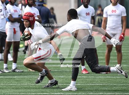 Thumbnail 1 in Rancho Cucamonga vs. Mater Dei (Battle At The Beach) photogallery.