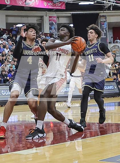 Thumbnail 3 in Columbus vs. Notre Dame (SO) (Army National Guard Hoophall Classic) photogallery.