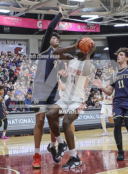 Thumbnail 1 in Columbus vs. Notre Dame (SO) (Army National Guard Hoophall Classic) photogallery.