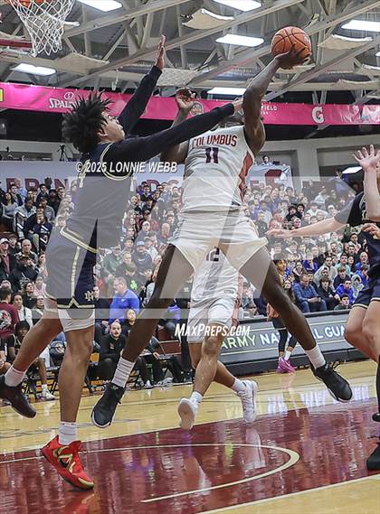 Thumbnail 2 in Columbus vs. Notre Dame (SO) (Army National Guard Hoophall Classic) photogallery.