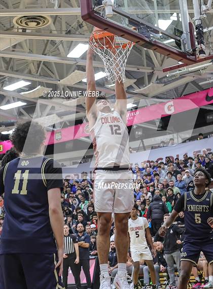 Thumbnail 1 in Columbus vs. Notre Dame (SO) (Army National Guard Hoophall Classic) photogallery.
