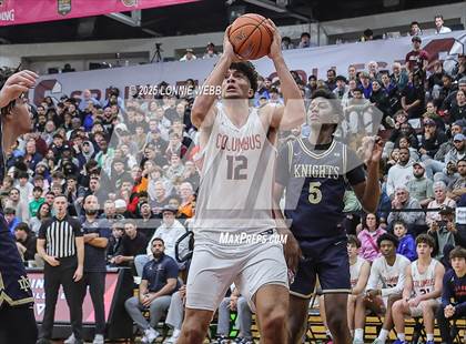 Thumbnail 2 in Columbus vs. Notre Dame (SO) (Army National Guard Hoophall Classic) photogallery.