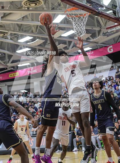 Thumbnail 1 in Columbus vs. Notre Dame (SO) (Army National Guard Hoophall Classic) photogallery.