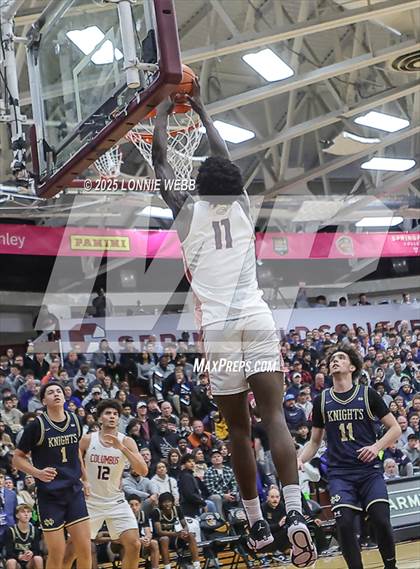 Thumbnail 1 in Columbus vs. Notre Dame (SO) (Army National Guard Hoophall Classic) photogallery.