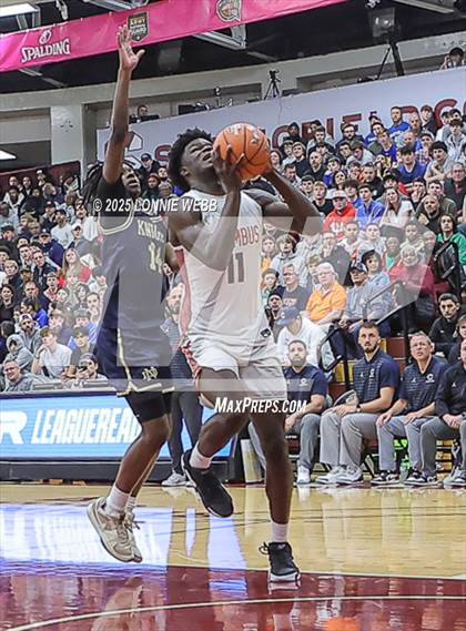 Thumbnail 1 in Columbus vs. Notre Dame (SO) (Army National Guard Hoophall Classic) photogallery.