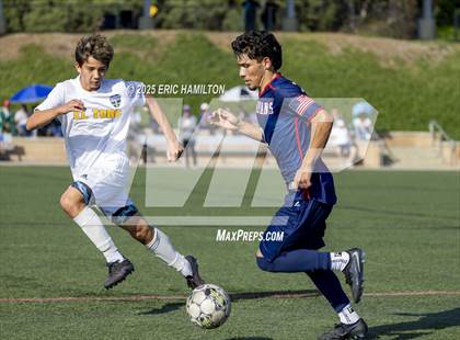 Thumbnail 2 in El Toro vs Leuzinger (South's Boys Varsity Soccer Tournament) photogallery.