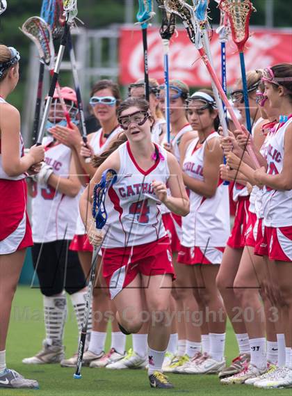 Thumbnail 2 in Charlotte Catholic vs. East Chapel Hill (NCHSAA Final) photogallery.