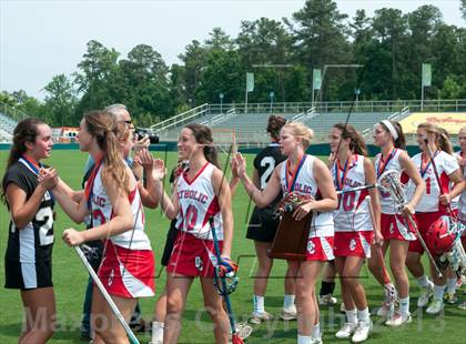 Thumbnail 2 in Charlotte Catholic vs. East Chapel Hill (NCHSAA Final) photogallery.