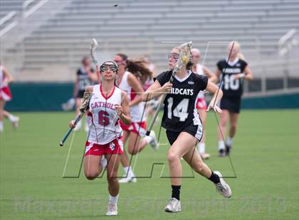 Thumbnail 3 in Charlotte Catholic vs. East Chapel Hill (NCHSAA Final) photogallery.