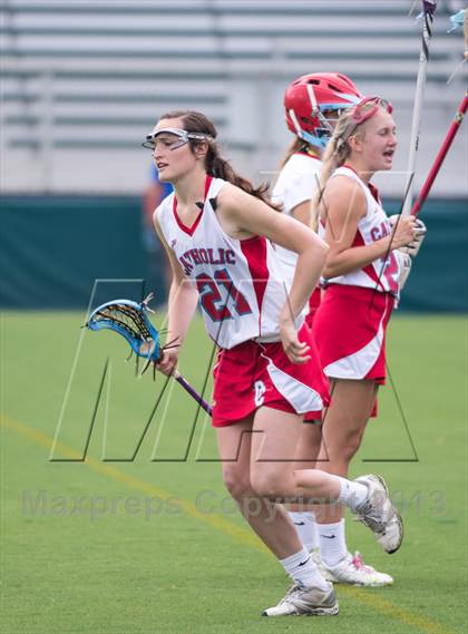 Thumbnail 1 in Charlotte Catholic vs. East Chapel Hill (NCHSAA Final) photogallery.