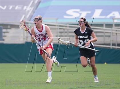 Thumbnail 3 in Charlotte Catholic vs. East Chapel Hill (NCHSAA Final) photogallery.