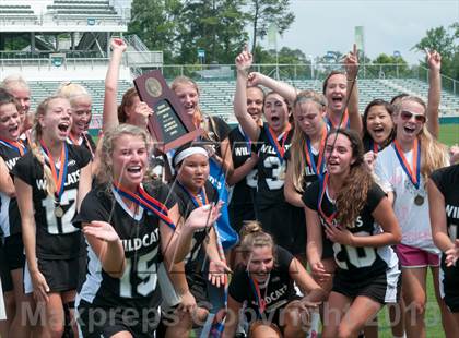 Thumbnail 2 in Charlotte Catholic vs. East Chapel Hill (NCHSAA Final) photogallery.
