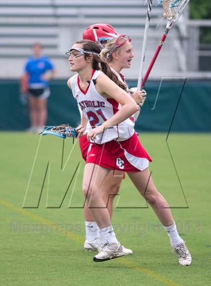Thumbnail 3 in Charlotte Catholic vs. East Chapel Hill (NCHSAA Final) photogallery.