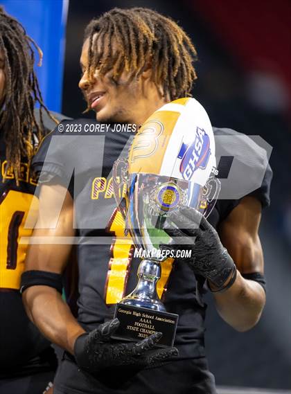 Thumbnail 2 in Perry vs Stockbridge (GHSA 4A State Championship) photogallery.