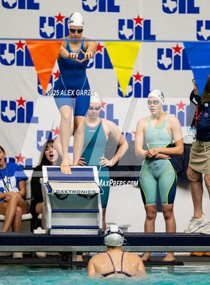 Thumbnail 3 in UIL 4A Girls Swimming Finals photogallery.
