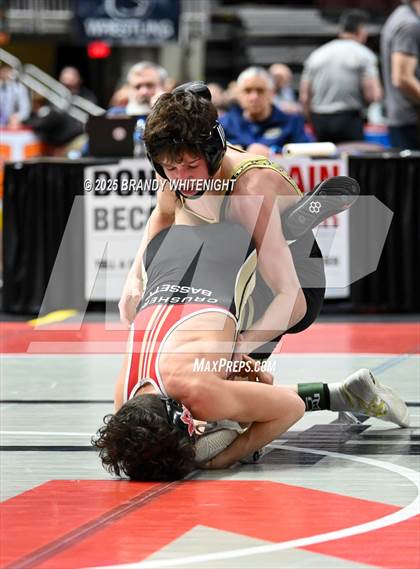 Thumbnail 1 in PIAA Boys AA/AAA Wrestling Championship photogallery.