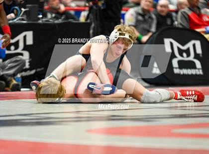 Thumbnail 1 in PIAA Boys AA/AAA Wrestling Championship photogallery.