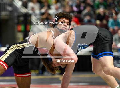 Thumbnail 3 in PIAA Boys AA/AAA Wrestling Championship photogallery.