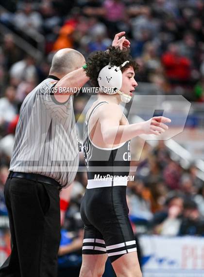 Thumbnail 1 in PIAA Boys AA/AAA Wrestling Championship photogallery.