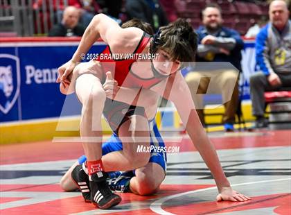 Thumbnail 2 in PIAA Boys AA/AAA Wrestling Championship photogallery.