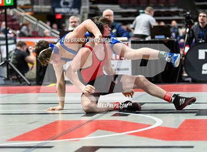 Thumbnail 1 in PIAA Boys AA/AAA Wrestling Championship photogallery.