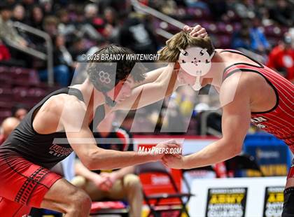 Thumbnail 1 in PIAA Boys AA/AAA Wrestling Championship photogallery.
