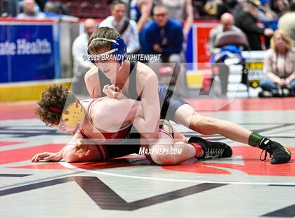 Thumbnail 2 in PIAA Boys AA/AAA Wrestling Championship photogallery.