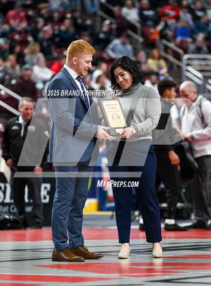 Thumbnail 3 in PIAA Boys AA/AAA Wrestling Championship photogallery.