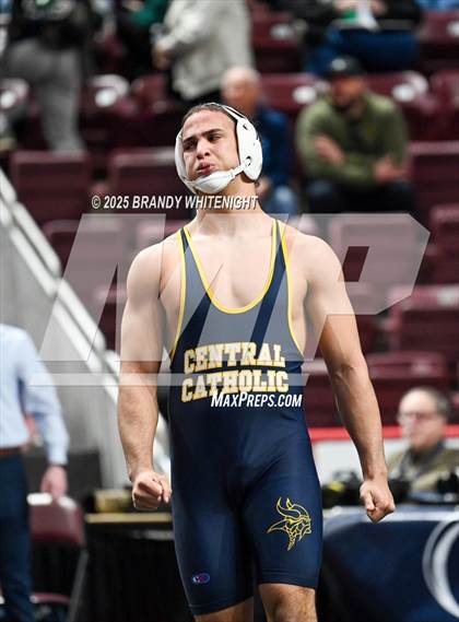 Thumbnail 1 in PIAA Boys AA/AAA Wrestling Championship photogallery.