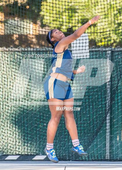 Thumbnail 3 in CIF State Track and Field Championships (Girls Discus Finals) photogallery.