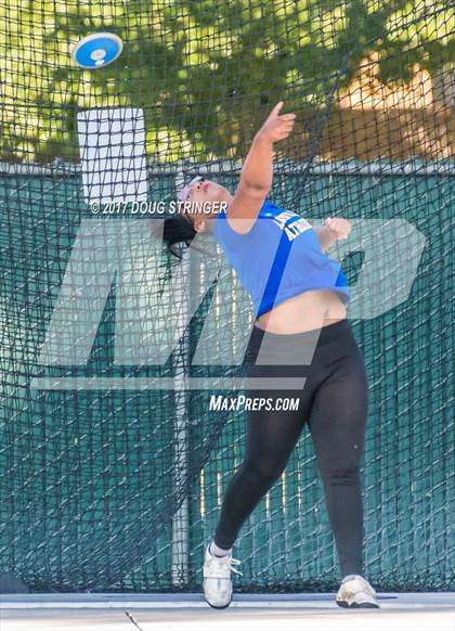 Thumbnail 3 in CIF State Track and Field Championships (Girls Discus Finals) photogallery.