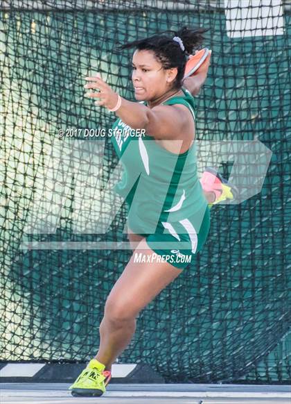 Thumbnail 2 in CIF State Track and Field Championships (Girls Discus Finals) photogallery.