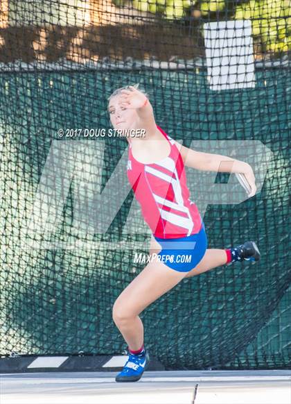 Thumbnail 3 in CIF State Track and Field Championships (Girls Discus Finals) photogallery.