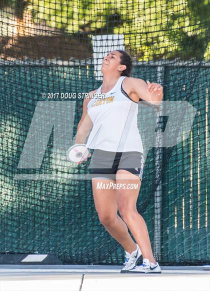 Thumbnail 2 in CIF State Track and Field Championships (Girls Discus Finals) photogallery.