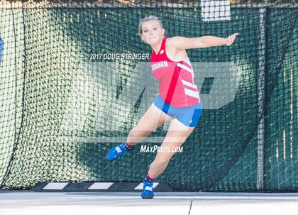 Thumbnail 1 in CIF State Track and Field Championships (Girls Discus Finals) photogallery.