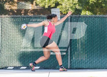 Thumbnail 3 in CIF State Track and Field Championships (Girls Discus Finals) photogallery.