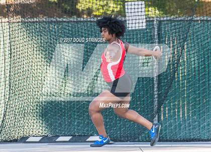 Thumbnail 3 in CIF State Track and Field Championships (Girls Discus Finals) photogallery.