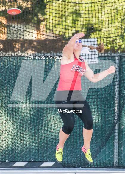 Thumbnail 1 in CIF State Track and Field Championships (Girls Discus Finals) photogallery.